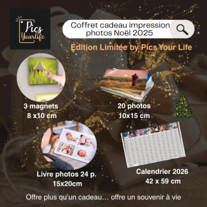 coffret cadeau impression photos pics your life noel 2025