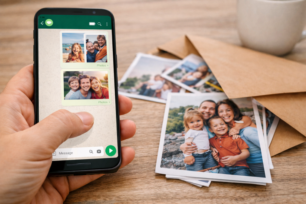 Impression photo en ligne via whatsapp Pics Your Life